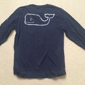 Navy Vineyard Vines Longsleeve T-Shirt